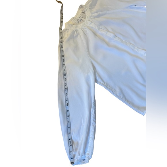 Bella Dahl Women’s All Mine Raglan White Button Down Shirt Medium - Picture 8 of 10